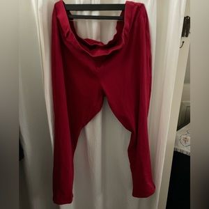 Plus sized red Faded Glory jeggings